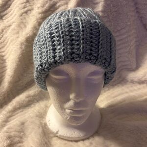 Blue Crochet Beanie